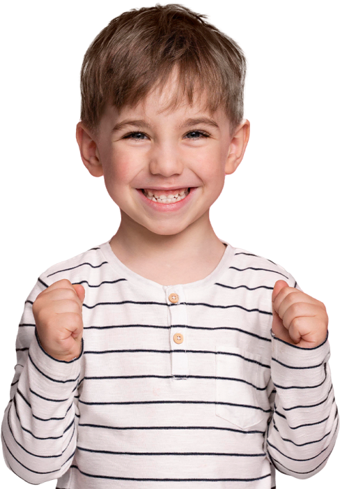Boy in a striped shirt